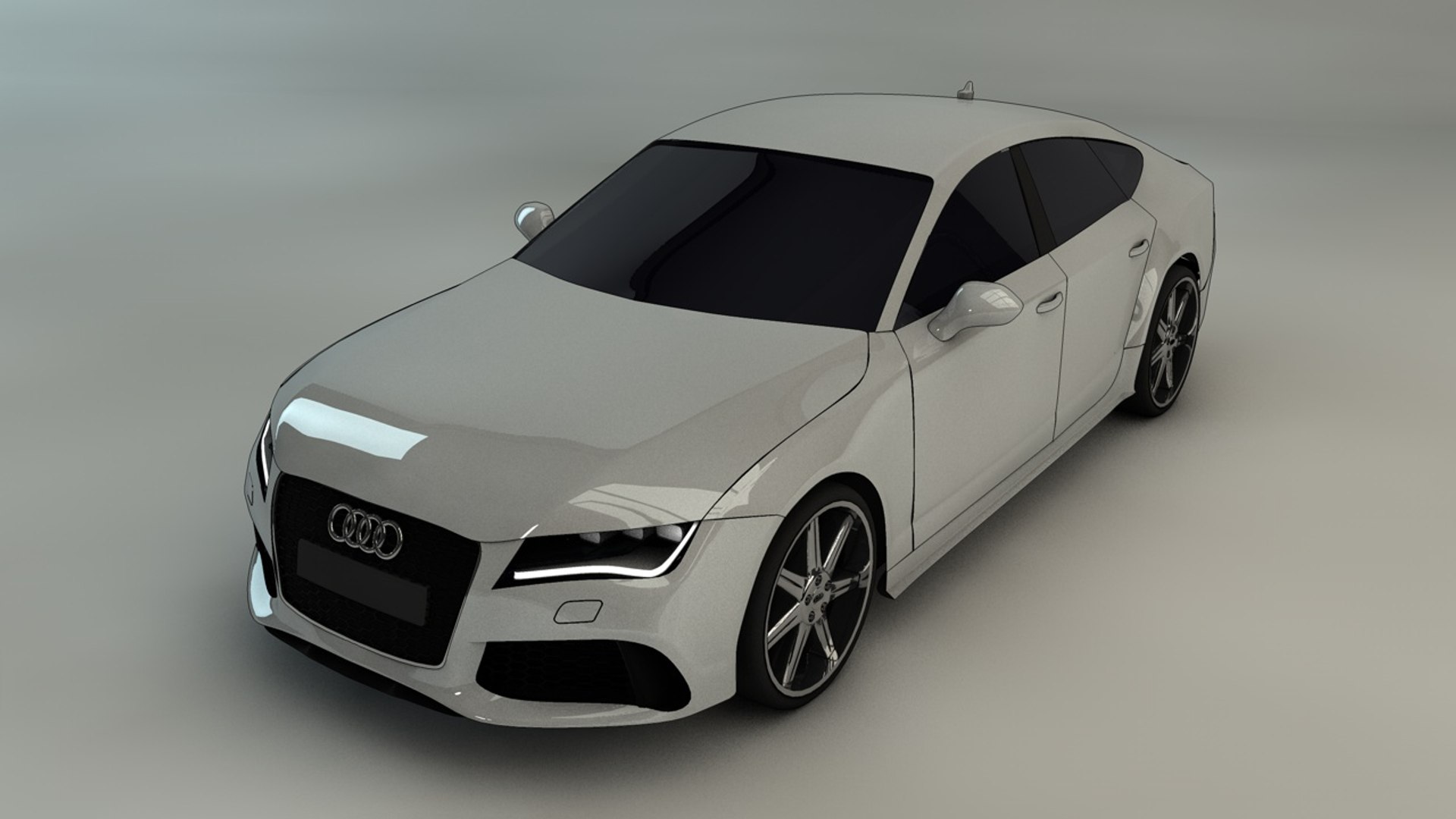 3d Model Audi Rs7 Car