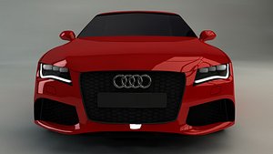 3d model audi rs7 car