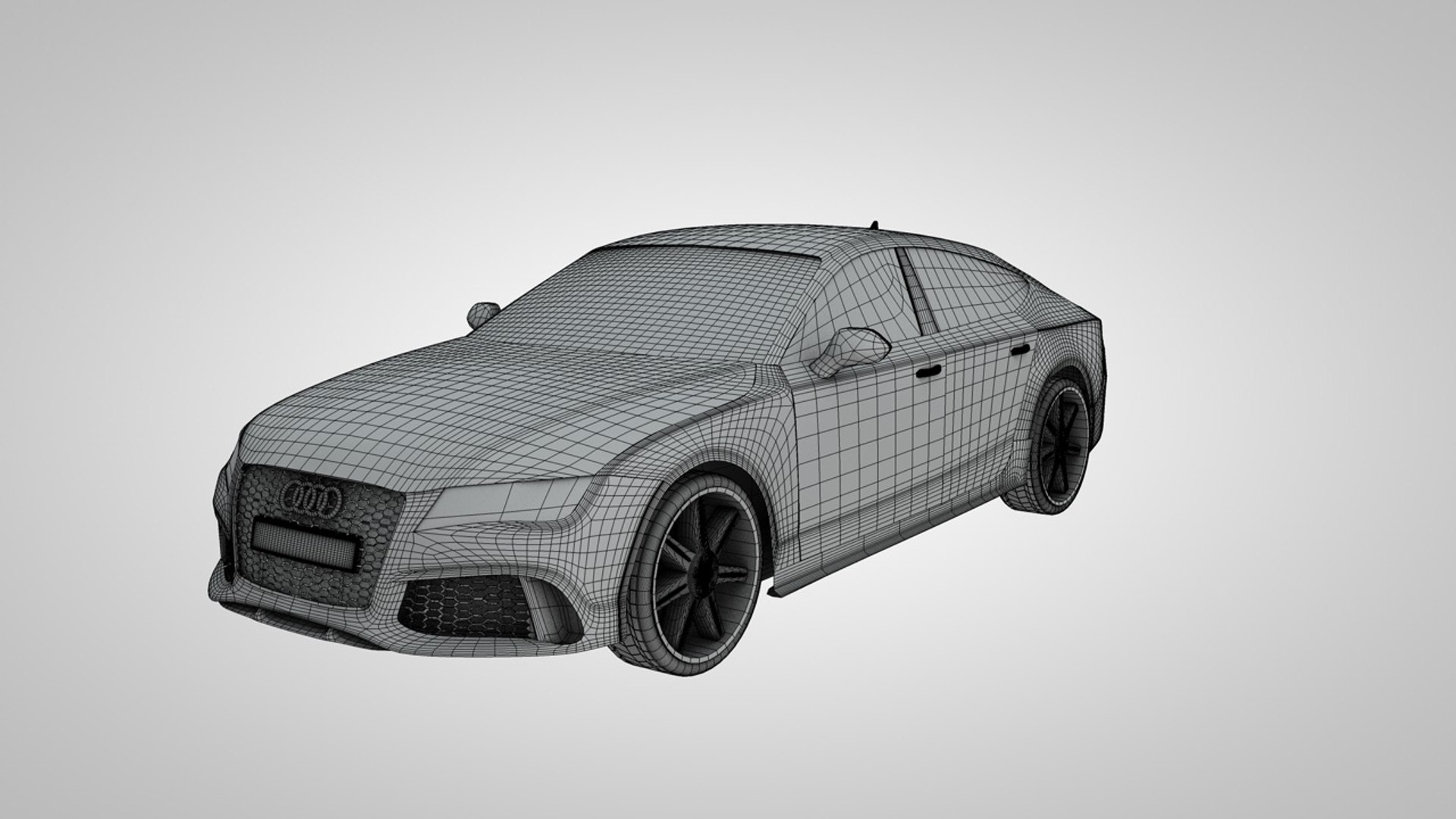 3d Model Audi Rs7 Car