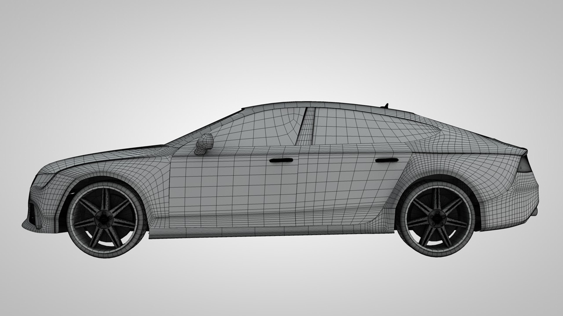 3d Model Audi Rs7 Car
