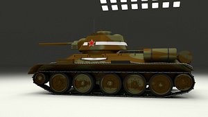 3d soviet 76 tank t model
