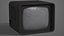 TV antiga realista - PBR Low Poly Modelo 3D