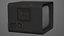 TV antiga realista - PBR Low Poly Modelo 3D