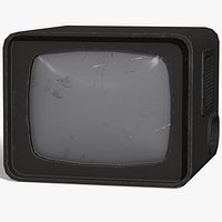 Realistic Old TV - PBR Low Poly 3D model