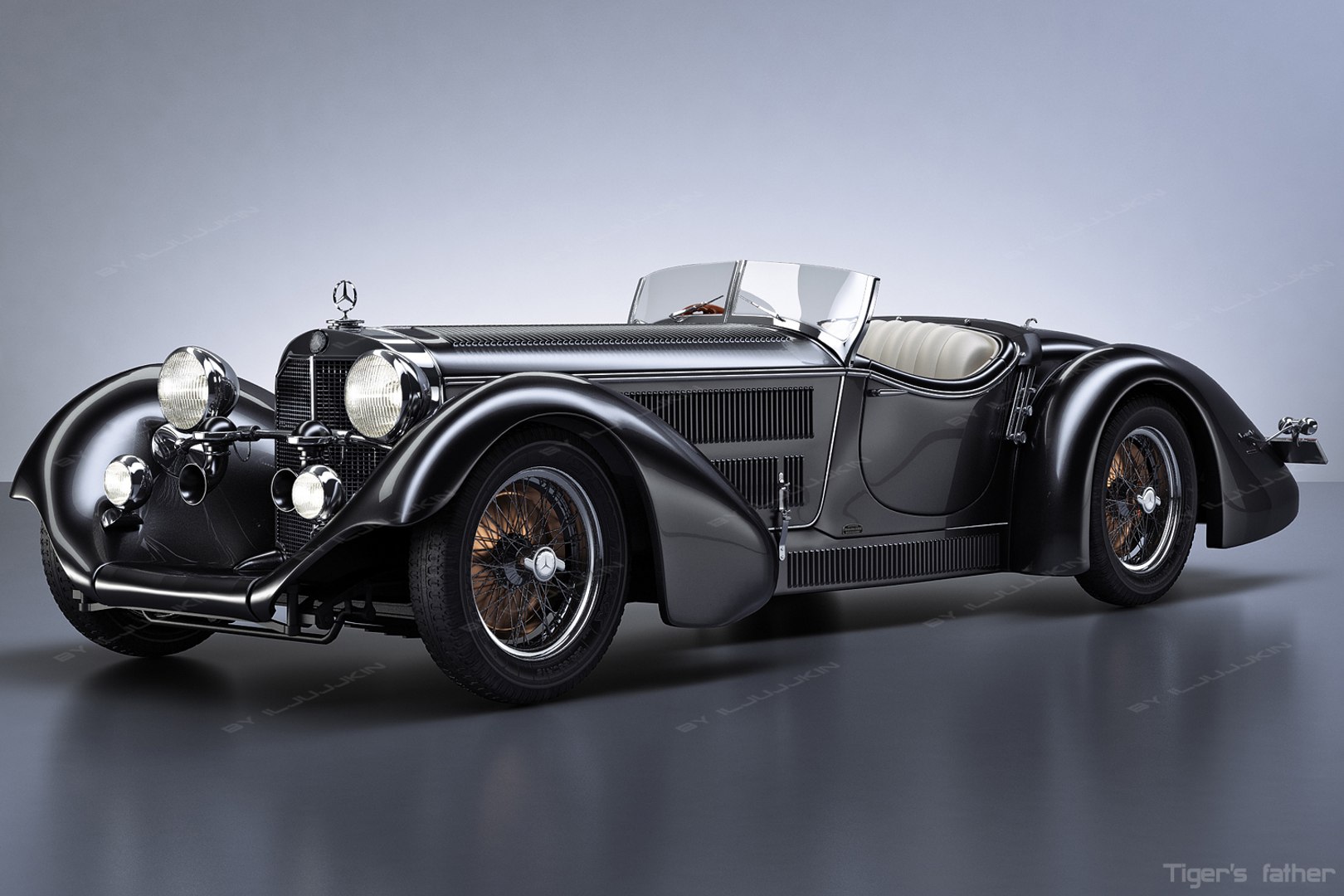 3ds Mercedes-benz Ss Roadster 1930