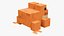 Modello 3D di rana di Minecraft, pronto per il gioco, in 4K PBR