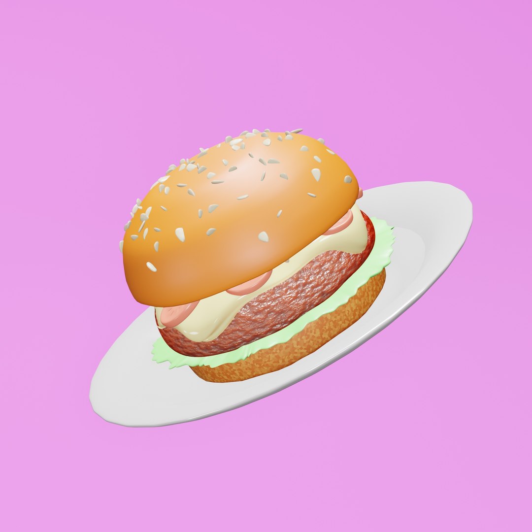 Burger 3D model https://p.turbosquid.com/ts-thumb/zs/NQ3MZ0/Bs/burger.05jpg/jpg/1675269084/1920x1080/fit_q87/5df3da0e0903d5058ee3b2357949dfe7dea9897d/burger.05jpg.jpg