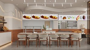 Bakery interior 3D model