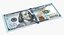 New 100 Dollar Bills 3D Models Collection
