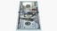 New 100 Dollar Bills 3D Models Collection