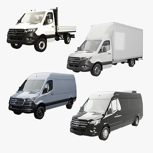 3D Mercedes-Benz Sprinter Collection model