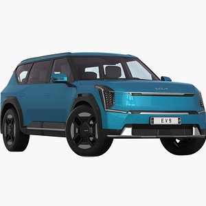 3D model Kia EV9 2024 With interior