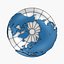 3d model blue earth