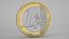 Euro Coins Lowpoly Collection PBR model