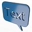 Message de bulle bleue
