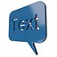Message de bulle bleue