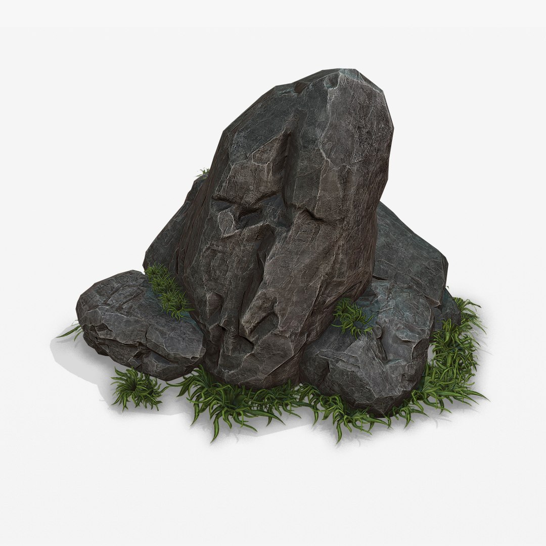 3D Black Rock Model - TurboSquid 1152394