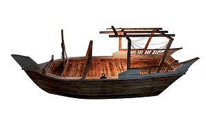 3D Saudi Ship  - Traditional Arabian Dhow