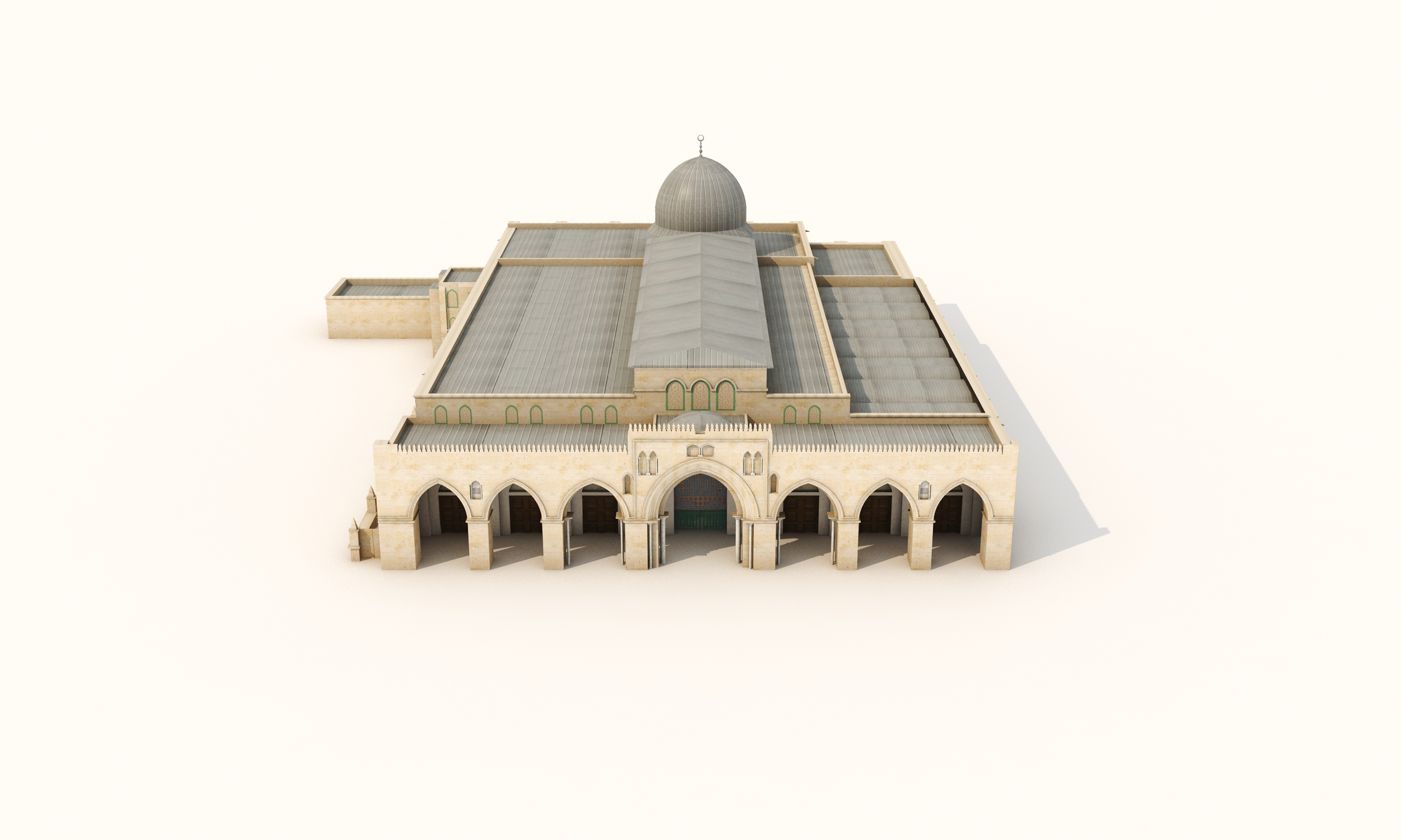 Al-Aqsa Mosque 3D Model - TurboSquid 1824979