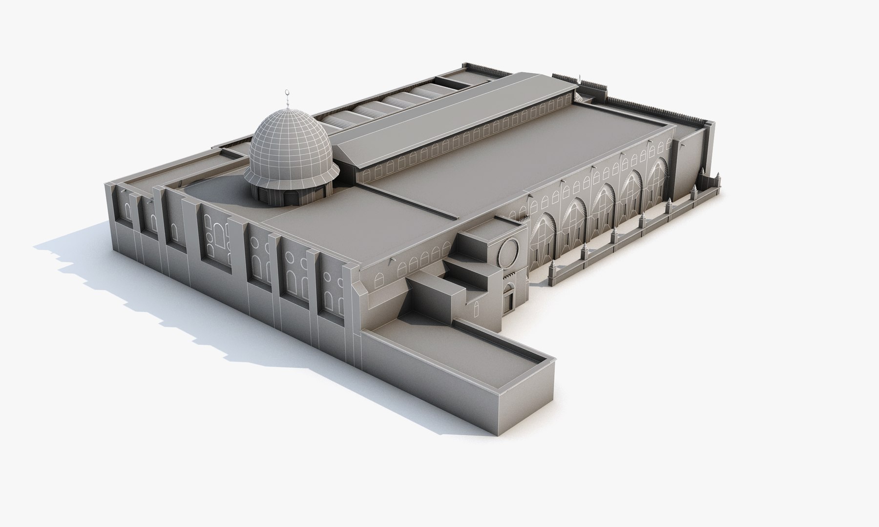 Al-Aqsa Mosque 3D Model - TurboSquid 1824979