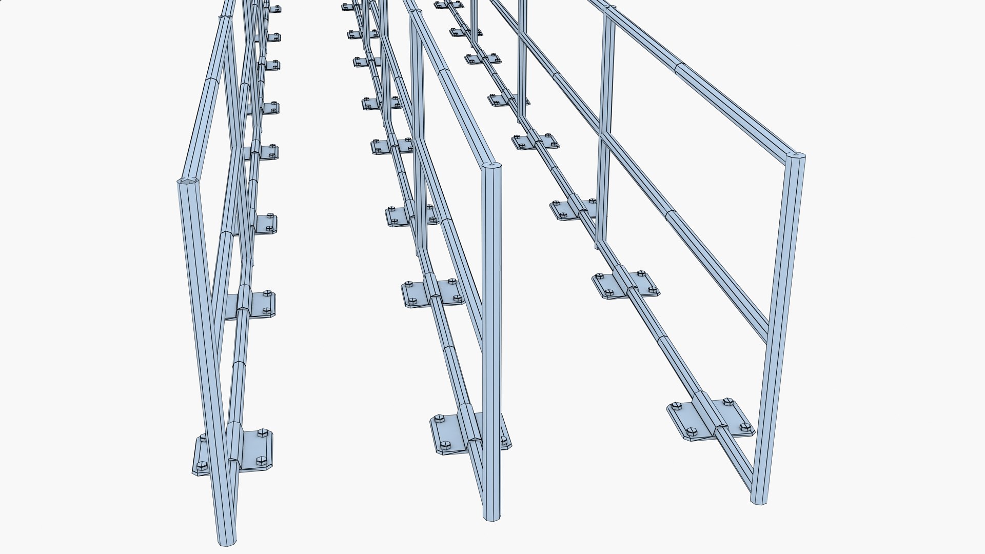 x metal railings