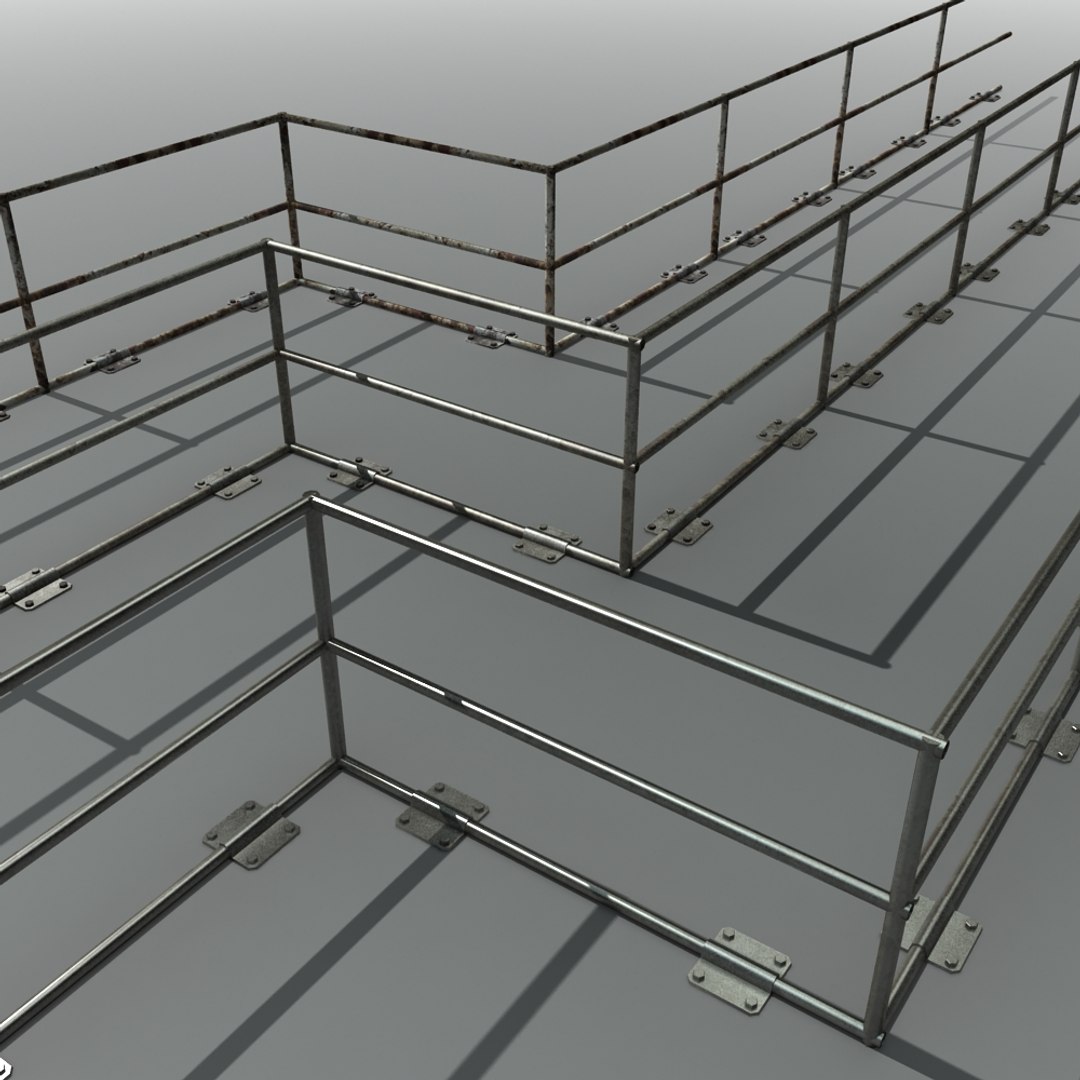 x metal railings