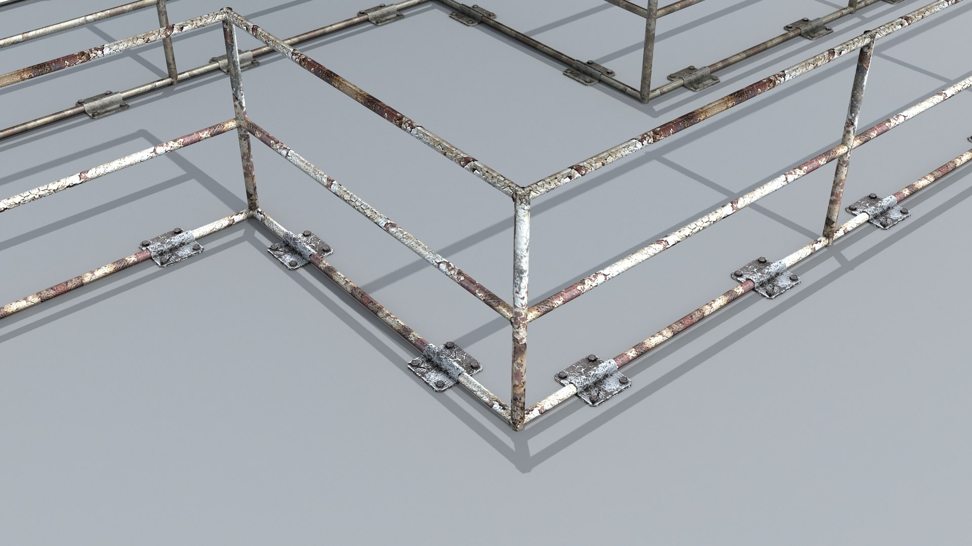 x metal railings