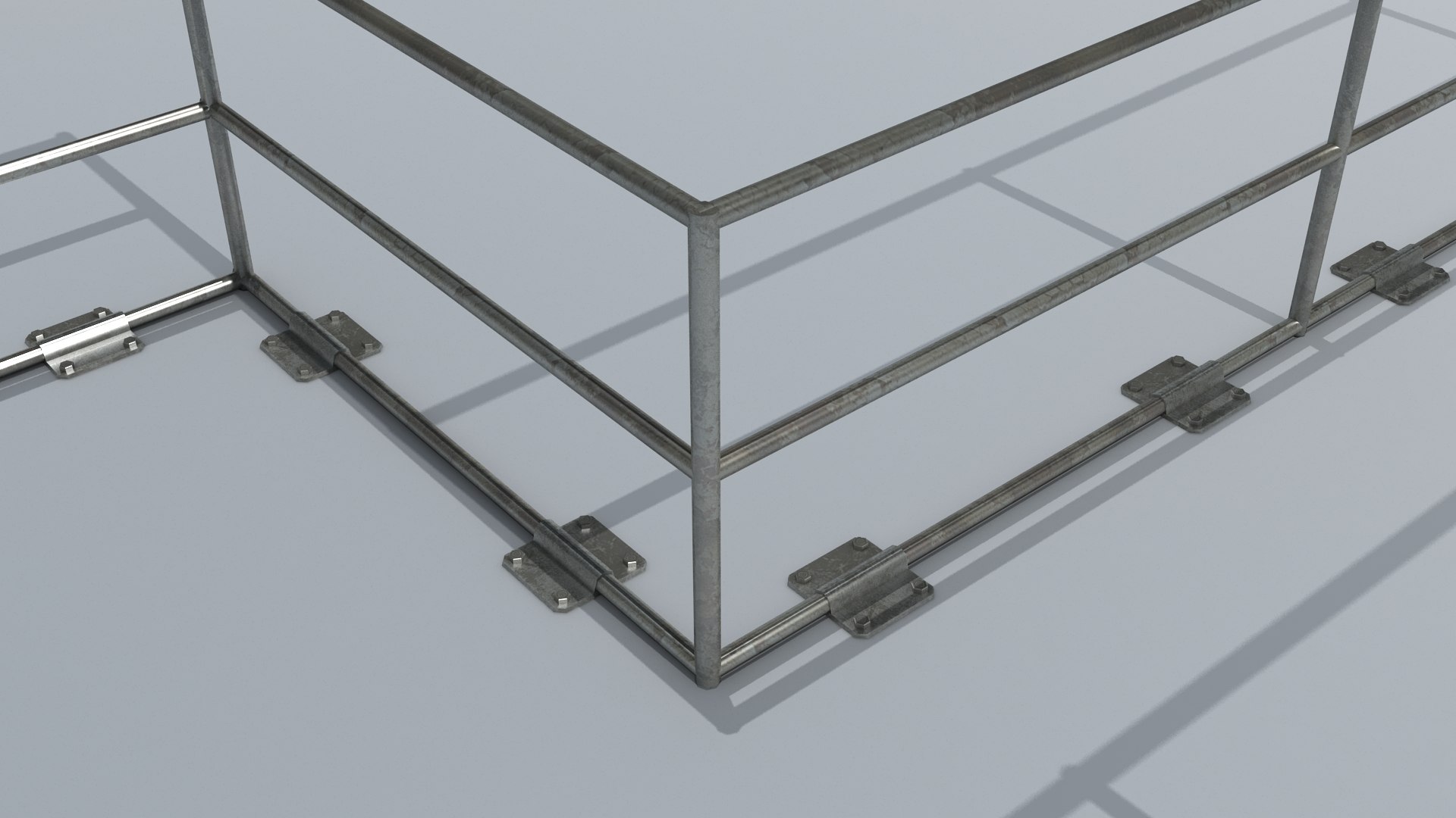 x metal railings