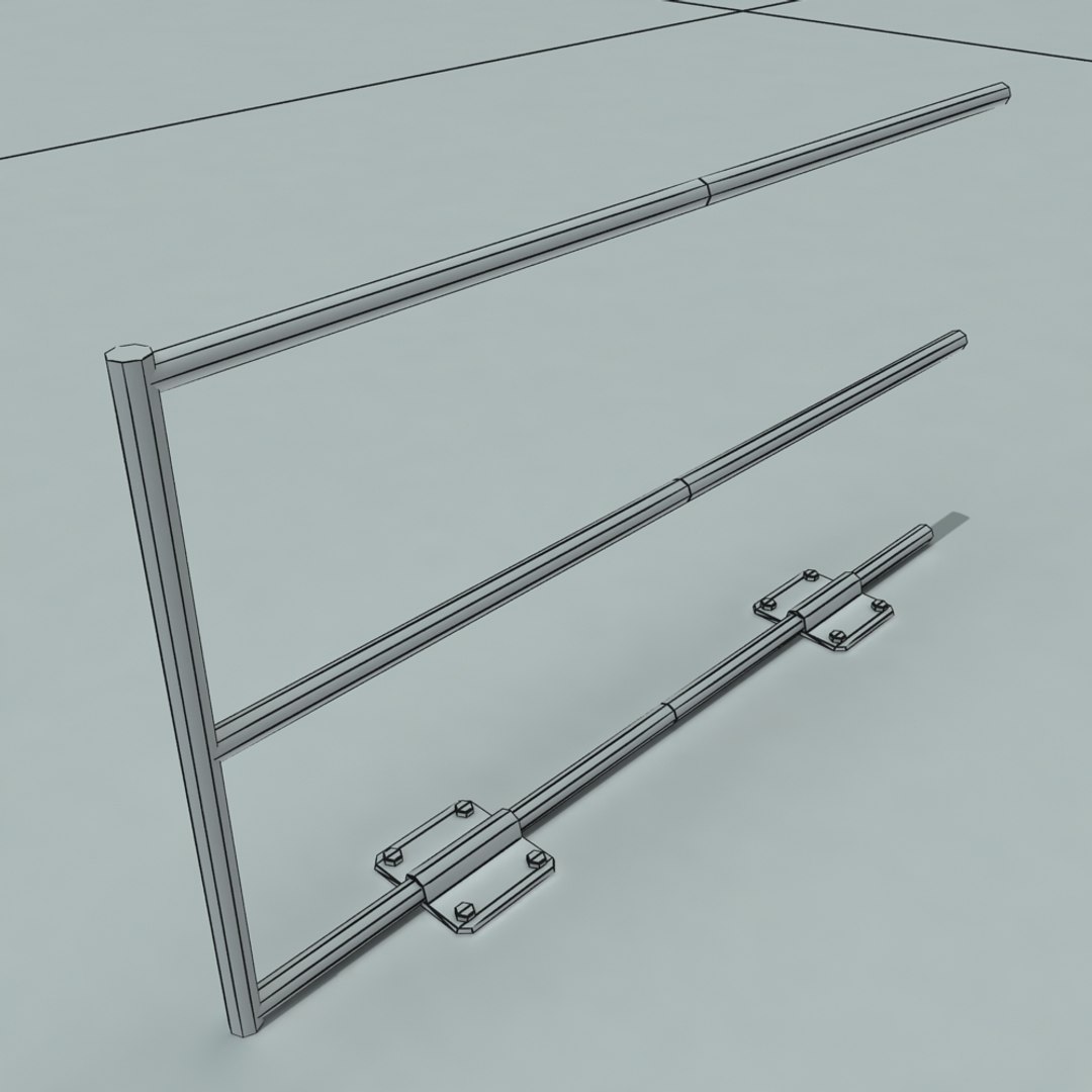 x metal railings