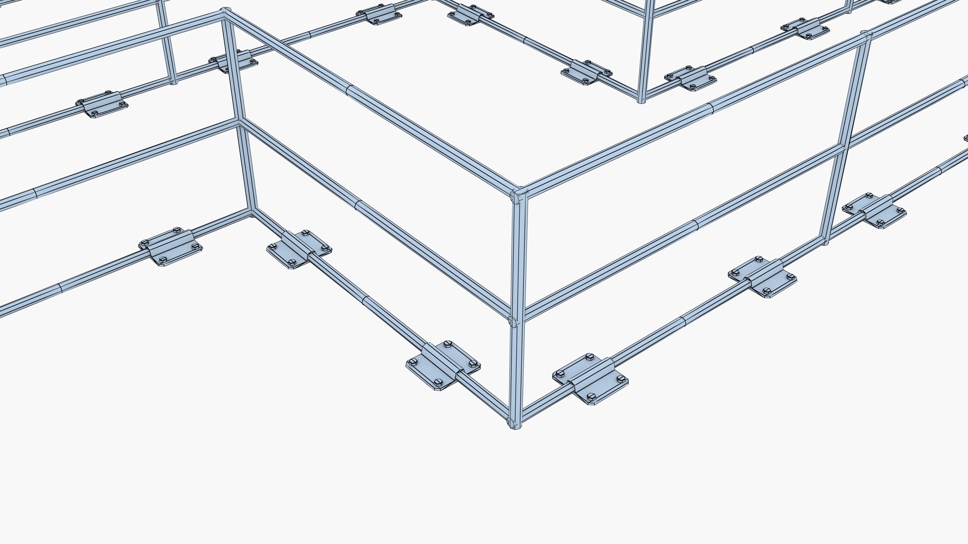 x metal railings