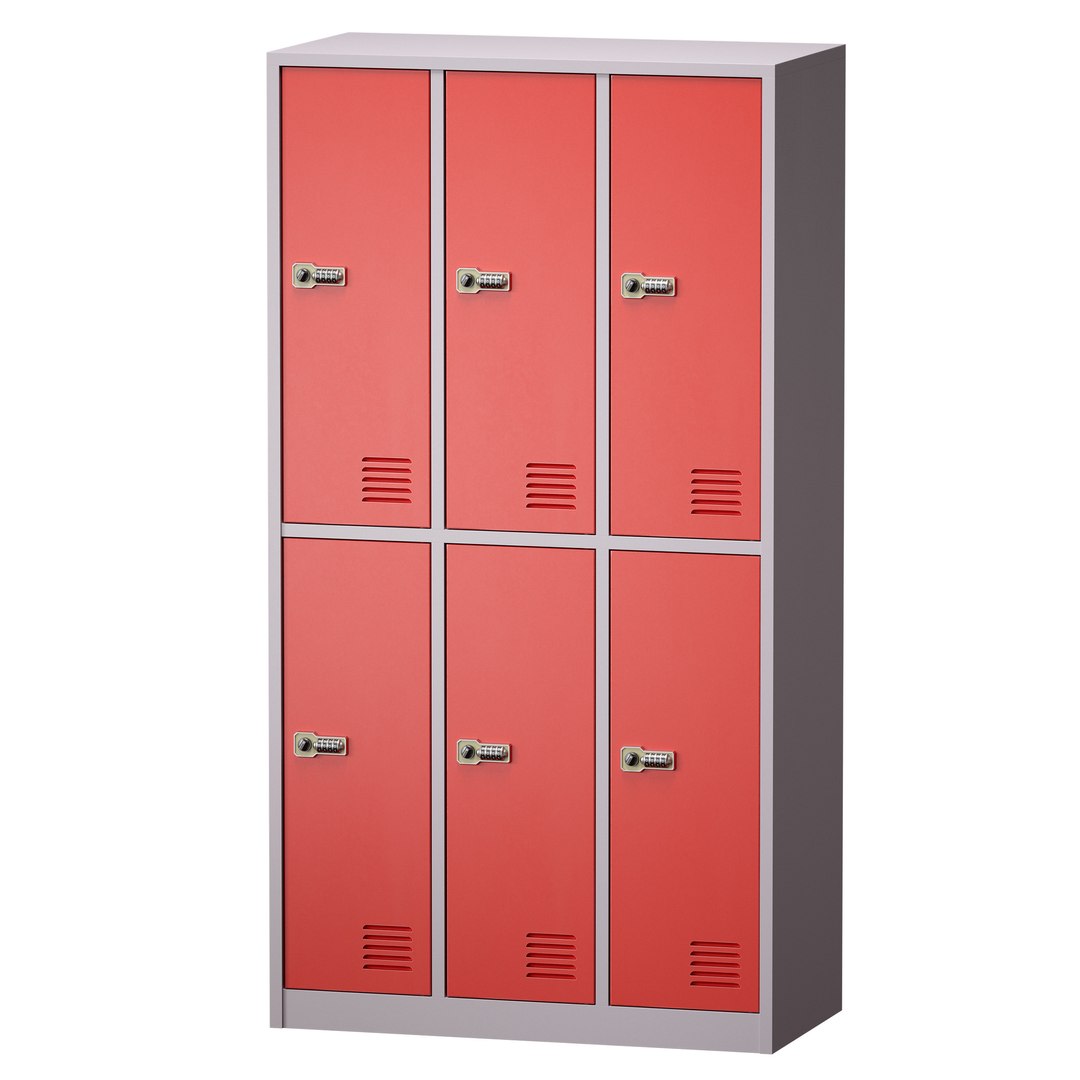 School Locker For Locker Room With Combination Lock 3D Model ...