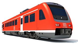 3D model deutsche bahn locomotive
