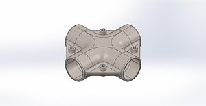 3D model pipe joint model