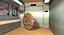 cartoon cookie in elevator