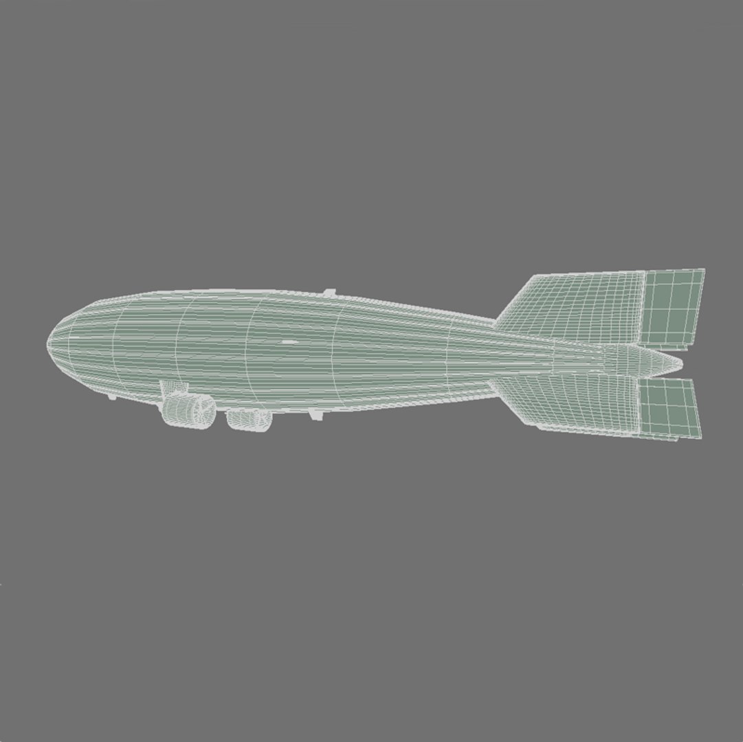 Airship Zeppelin Ship 3d Model