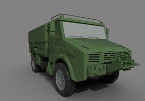 bmc 185 military truck 3D model