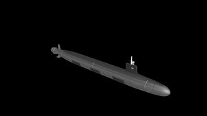 3D model Virginia Class SSN 790 USS South Dakota