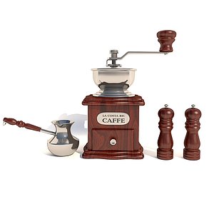 3D manual coffee grinder model