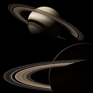 Planet Saturn 3D model