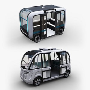 3D e-Shuttle with interior Pack 1