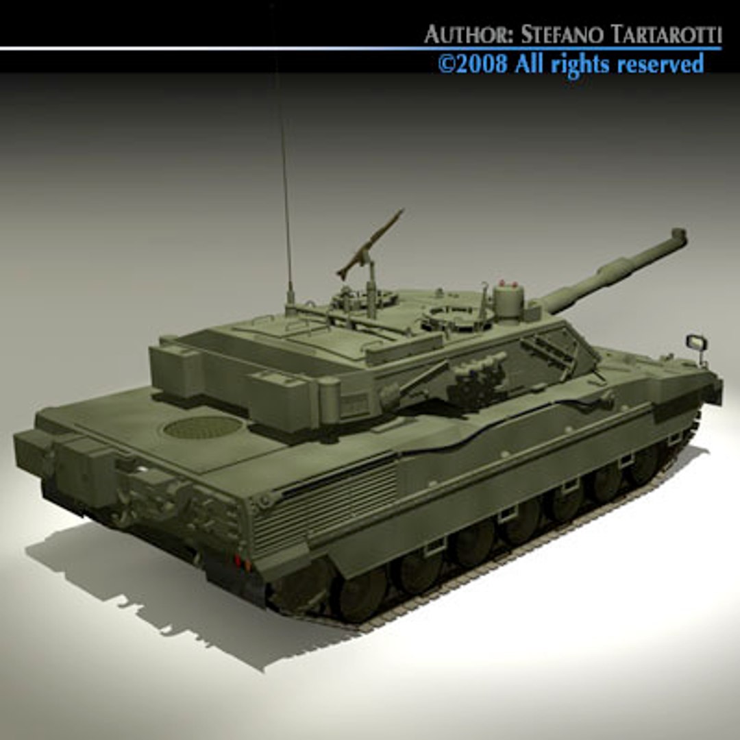3d Model Ariete Battle Tank