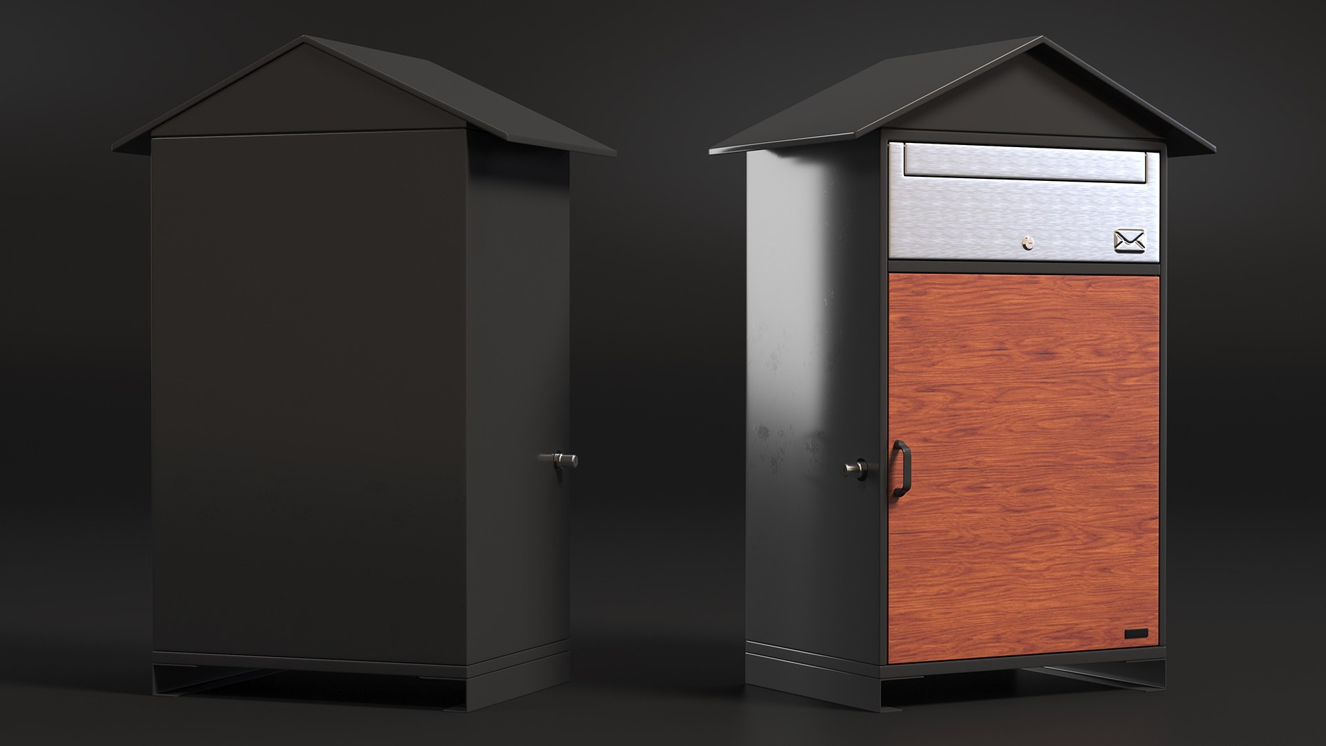 Parcel Drop Box Black model https://p.turbosquid.com/ts-thumb/zt/5vSlFT/9h/parceldropboxblackmb3dmodel007/jpg/1676943671/1920x1080/fit_q87/db511105bd6e1c8d29c8c67fa1e66d2de47dc09e/parceldropboxblackmb3dmodel007.jpg