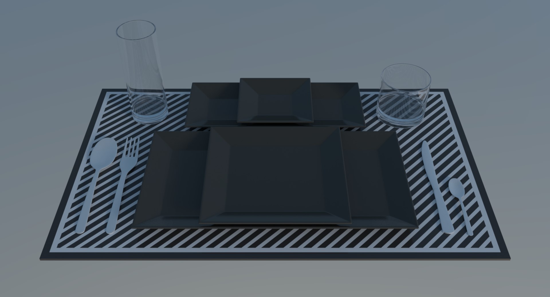 Place Setting 3D Model - TurboSquid 1179318