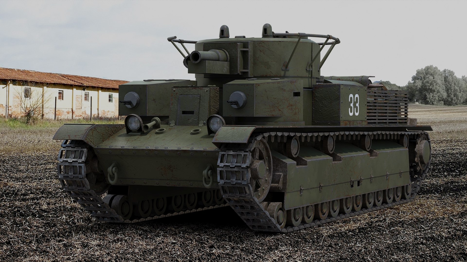 T28中戦車3Dモデル - TurboSquid 1620046