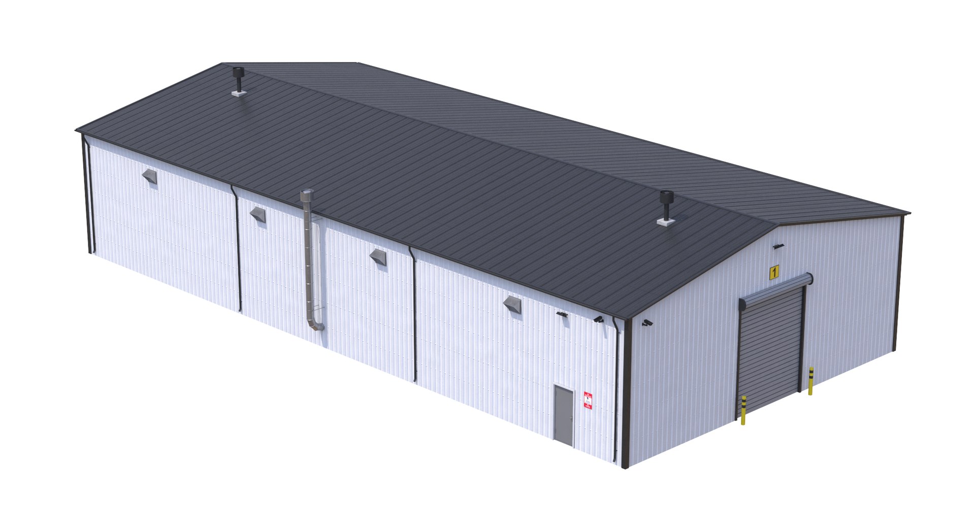 3 Industrial Buildings 3D - TurboSquid 2426965