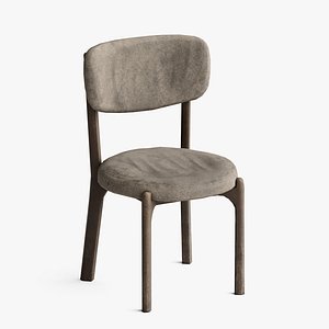 3D Dining Chair - Dirty and Old - Game Ready Low Poly