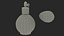 Spherical Perfume Bottle with Silver Cap