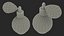 Spherical Perfume Bottle with Silver Cap
