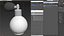 Spherical Perfume Bottle with Silver Cap