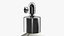 Spherical Perfume Bottle with Silver Cap
